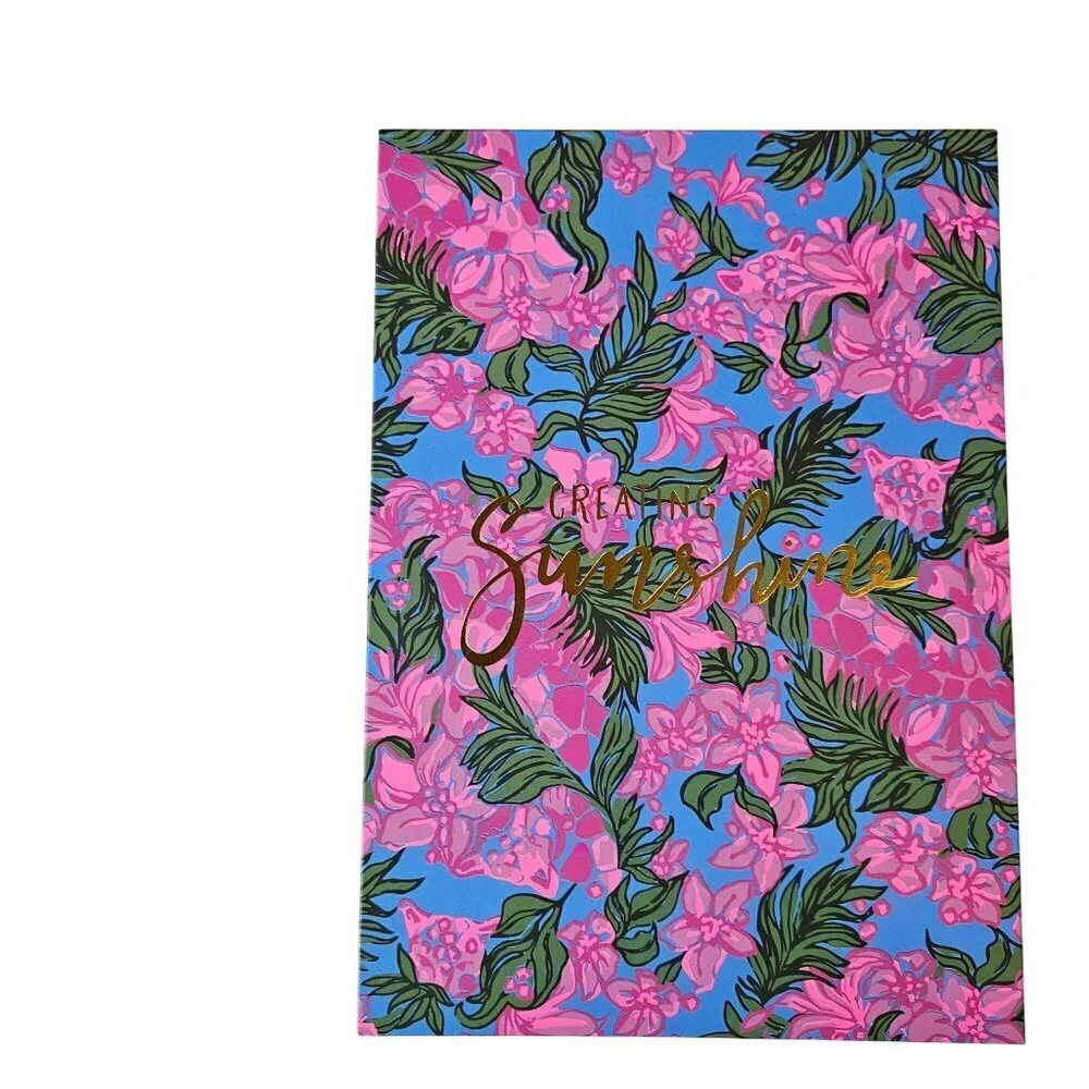Lilly Pulitzer Creating Sunshine Sketchbook & Pencil Case Set Pink/Blue Flo